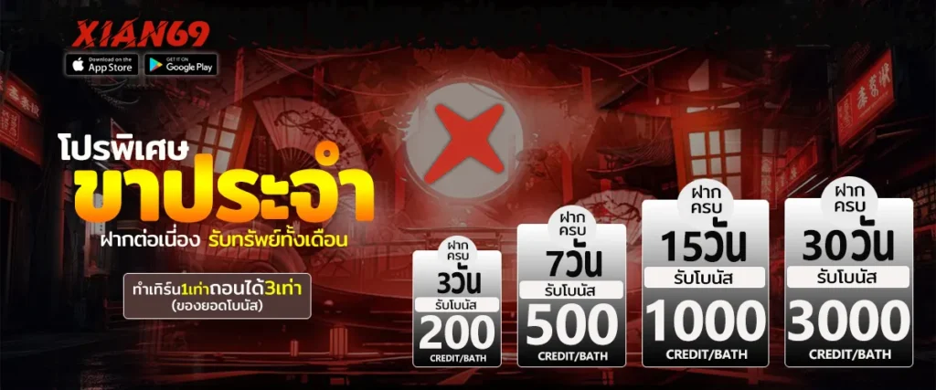 โปรโมชั่น XIAN69 แจกเครดิตฟรี รับง่าย ไม่ซับซ้อน